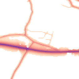 Daytime road noise heatmap for SK11 9NS