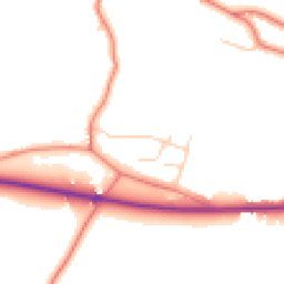Daytime road noise heatmap for SK11 9PD