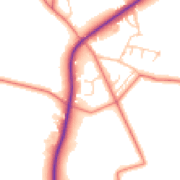 Daytime road noise heatmap for SK11 9RD