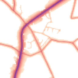 Daytime road noise heatmap for SK11 9RE