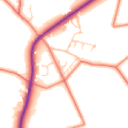 Daytime road noise heatmap for SK11 9RF