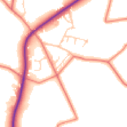 Daytime road noise heatmap for SK11 9RG