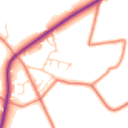 Daytime road noise heatmap for SK11 9RT