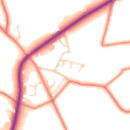 Daytime road noise heatmap for SK11 9RU