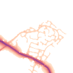 Daytime road noise heatmap for SK11 9SL