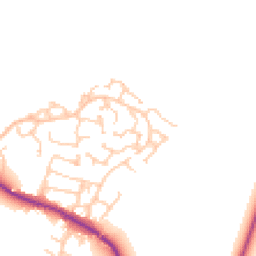 Daytime road noise heatmap for SK11 9SP