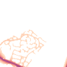 Daytime road noise heatmap for SK11 9SR