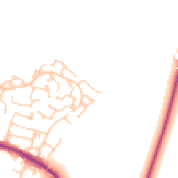 Daytime road noise heatmap for SK11 9SS