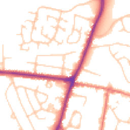 Daytime road noise heatmap for SK12 1AA