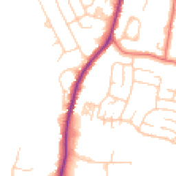 Daytime road noise heatmap for SK12 1AB