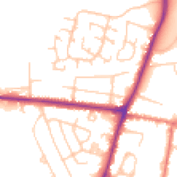 Daytime road noise heatmap for SK12 1AD