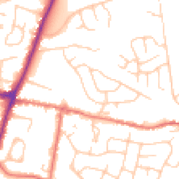 Daytime road noise heatmap for SK12 1AL