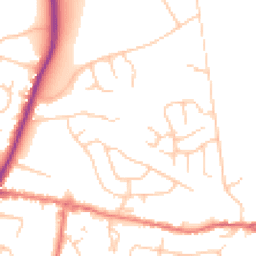 Daytime road noise heatmap for SK12 1AQ