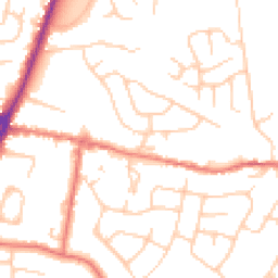 Daytime road noise heatmap for SK12 1AX