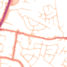 Daytime road noise heatmap for SK12 1AY