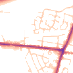 Daytime road noise heatmap for SK12 1BA