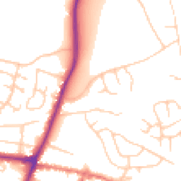 Daytime road noise heatmap for SK12 1BN