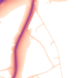 Daytime road noise heatmap for SK12 1BT