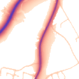 Daytime road noise heatmap for SK12 1BX