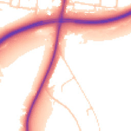 Daytime road noise heatmap for SK12 1DA