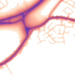 Daytime road noise heatmap for SK12 1FD