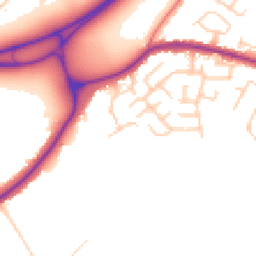 Daytime road noise heatmap for SK12 1FH
