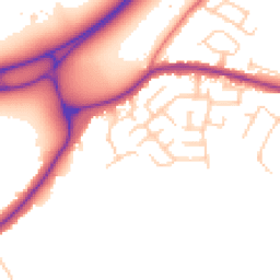 Daytime road noise heatmap for SK12 1JR