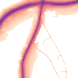 Daytime road noise heatmap for SK12 1LJ