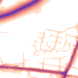Daytime road noise heatmap for SK12 1SF