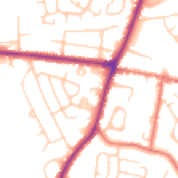 Daytime road noise heatmap for SK12 1WW