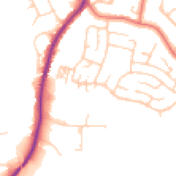 Daytime road noise heatmap for SK12 1XY