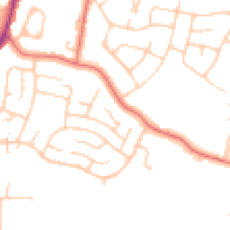Daytime road noise heatmap for SK12 1YH