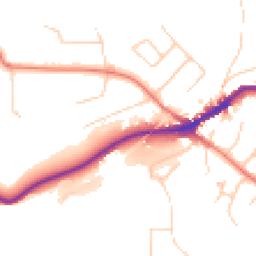Daytime road noise heatmap for SK12 2AE