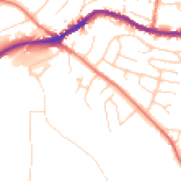 Daytime road noise heatmap for SK12 2AJ