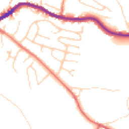 Daytime road noise heatmap for SK12 2DB