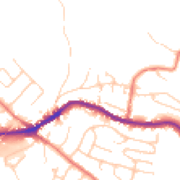 Daytime road noise heatmap for SK12 2EE