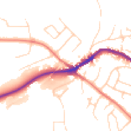 Daytime road noise heatmap for SK12 2JE