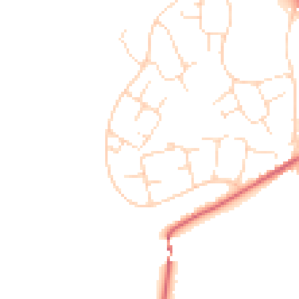 Daytime road noise heatmap for SK13 0AL