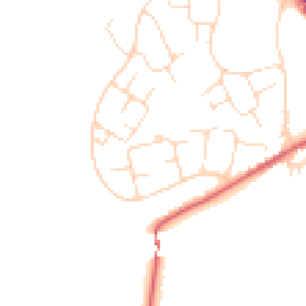 Daytime road noise heatmap for SK13 0AS