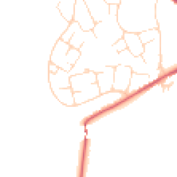 Daytime road noise heatmap for SK13 0AU