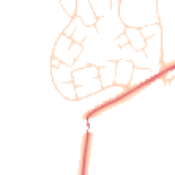 Daytime road noise heatmap for SK13 0AX