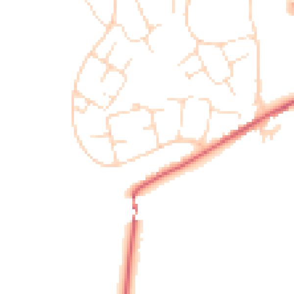 Daytime road noise heatmap for SK13 0AY