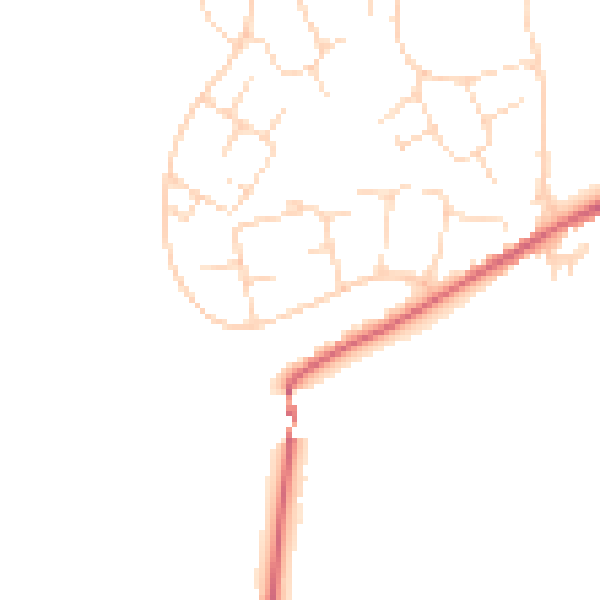 Daytime road noise heatmap for SK13 0AZ