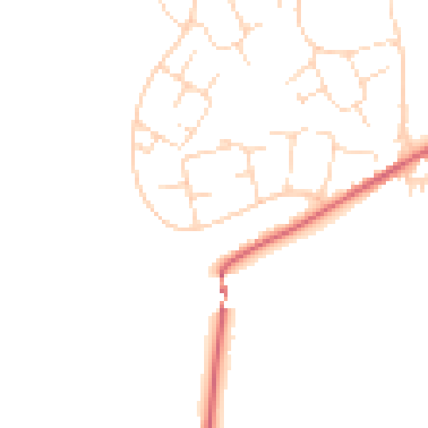 Daytime road noise heatmap for SK13 0BB