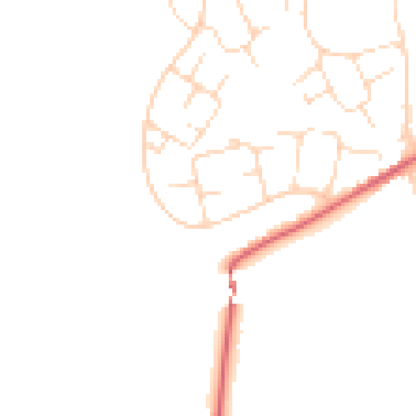 Daytime road noise heatmap for SK13 0BD