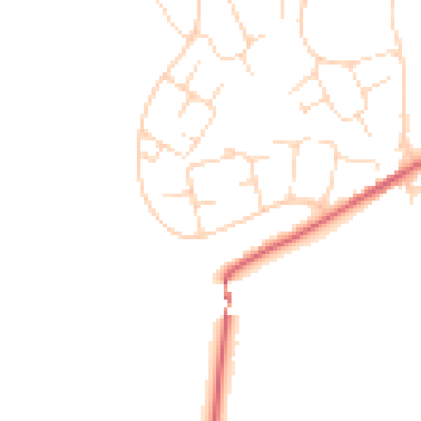 Daytime road noise heatmap for SK13 0BE