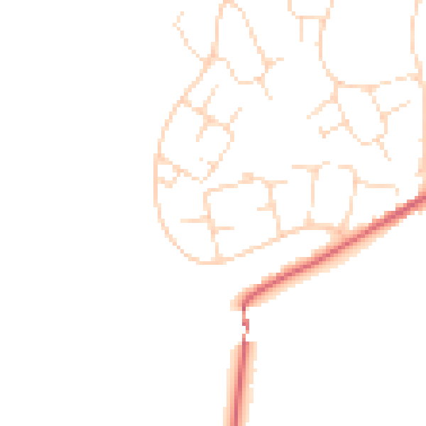 Daytime road noise heatmap for SK13 0BG