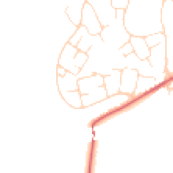 Daytime road noise heatmap for SK13 0BH
