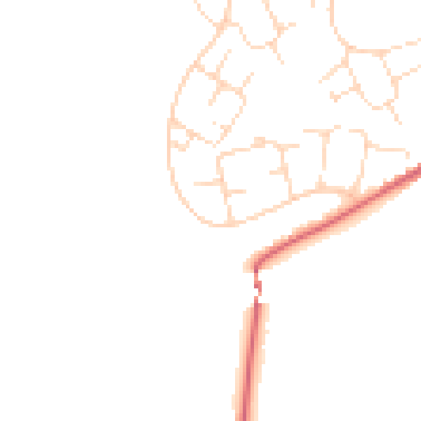 Daytime road noise heatmap for SK13 0BL