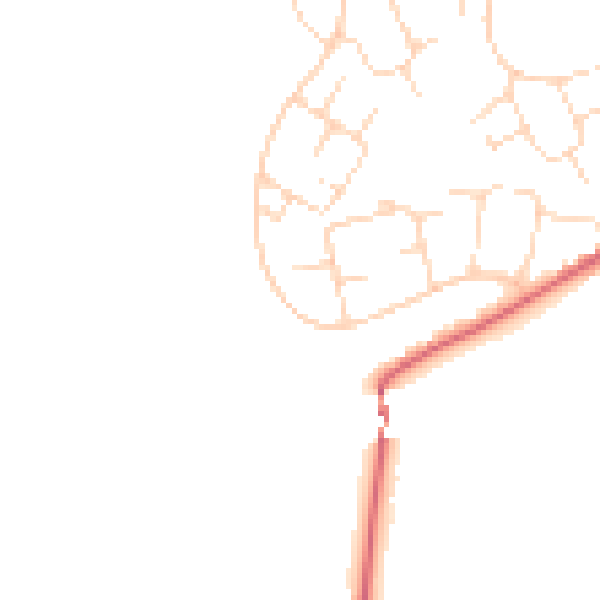 Daytime road noise heatmap for SK13 0BN
